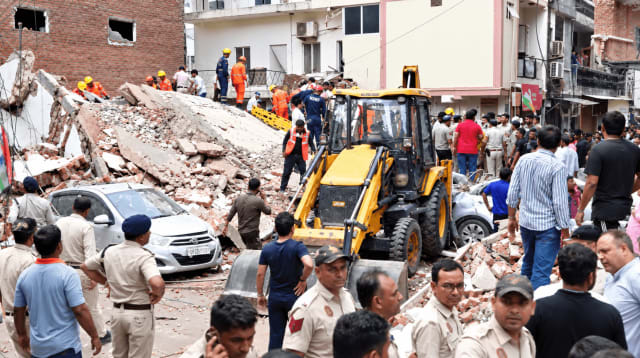 Five-Storey PG Building Collapses in Delhi’s Satya Niketan - NationPath Image