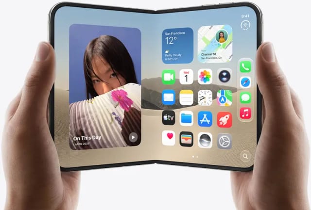 Apple iPhone Duo foldable smartphone shown folded and unfolded after its September 2026 launch