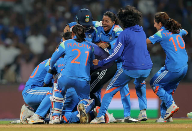 India Women celebrate after defeating Bangladesh in the Women’s Asia Cup 2026 semi-final