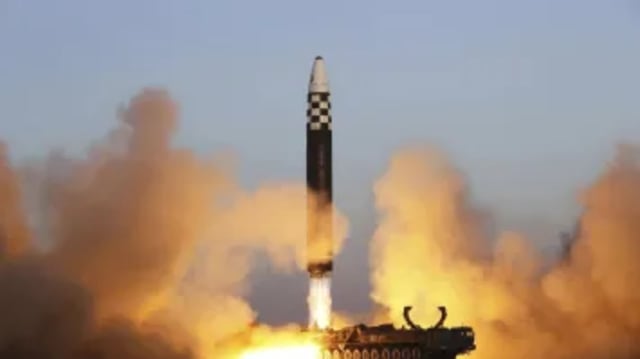 North Korean ballistic missile launch as tensions rise during US-South Korea military exercises