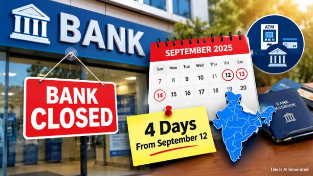 Banks Closed for 4 Days From September 12: Check State-Wise Dates and Services - NationPath Image