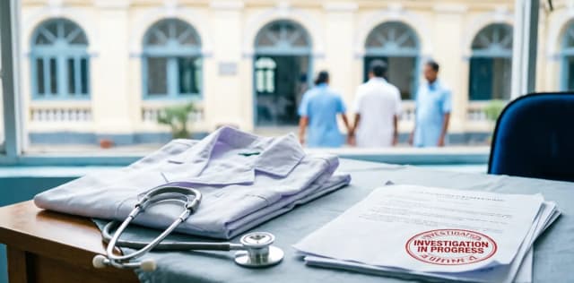 Representational image of medical documents and a doctor registration certificate amid a fake doctor probe in West Bengal.