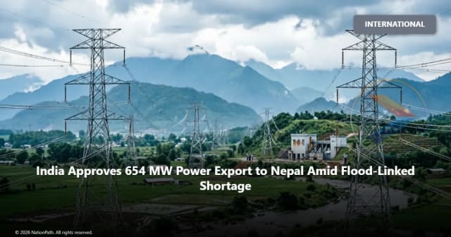 India-Nepal power transmission lines amid Himalayan landscape after flood-related hydropower damage