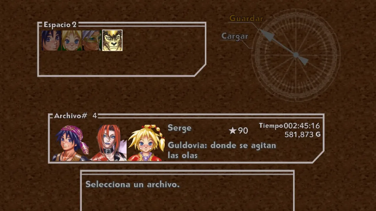Guardar partida