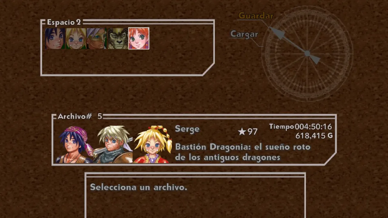 Guardar partida