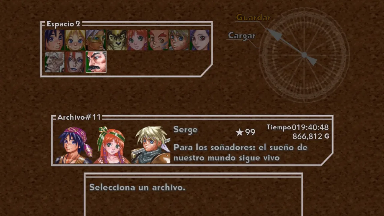 Guardar partida