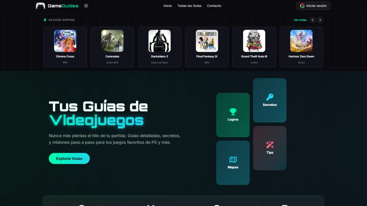 Game Guides v2 (Astro)