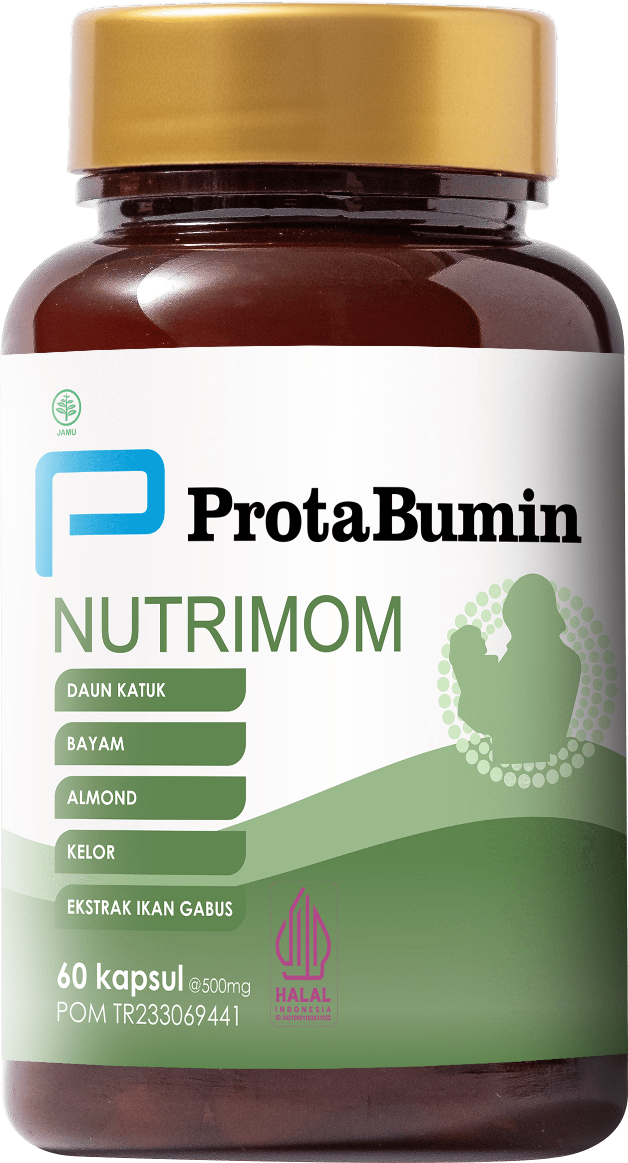 Botol Protabumin Nutrimom 60 Kapsul