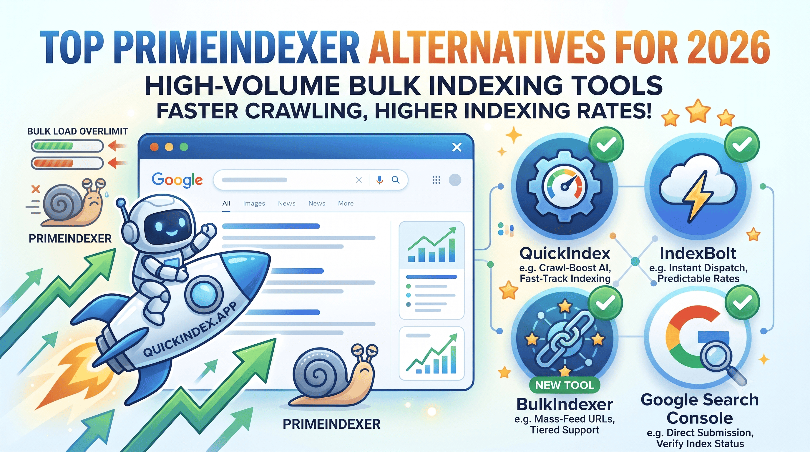 Top PrimeIndexer Alternatives for 2026: High-Volume Bulk Indexing Tools