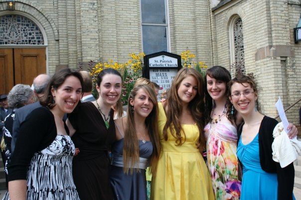 many  of  the nieces at Jeff and Ann's wedding