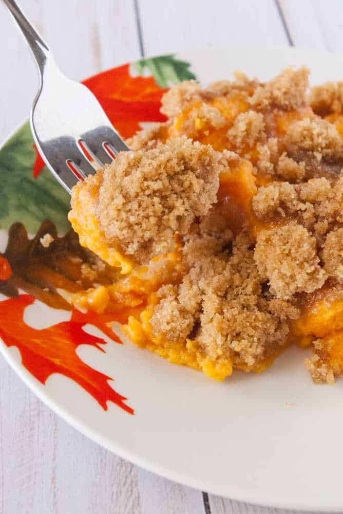 Struesel Topped Sweet Potatoes