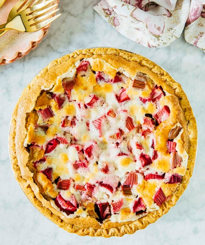Rhubarb Custard Pie