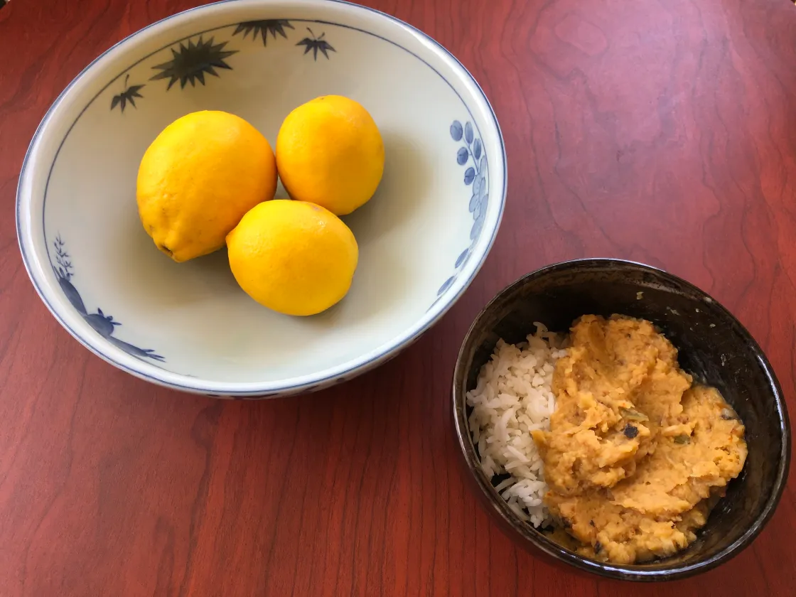 Ismail Merchants's Lemon Lentils (Nimbu Masoor Dal)