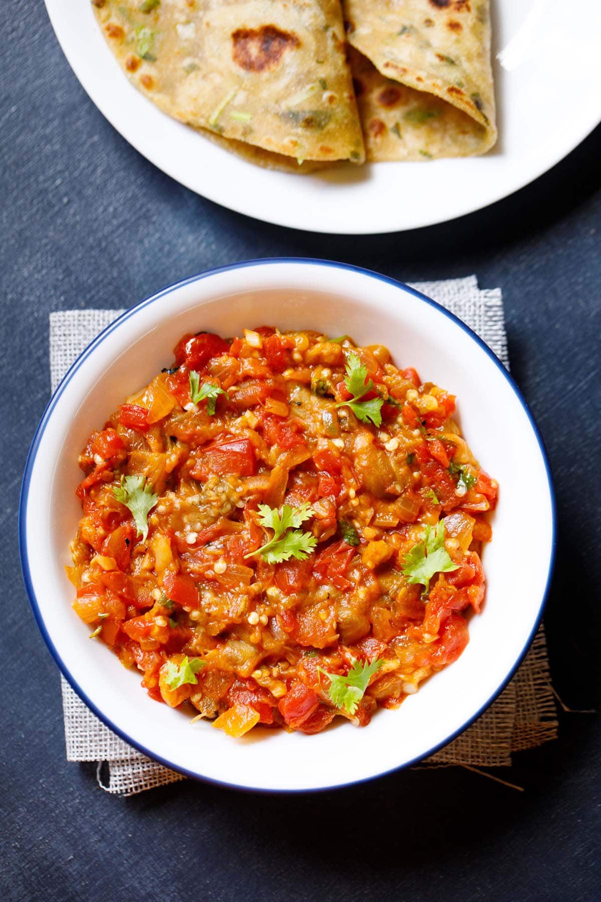 Indian Mashed Eggplant With Spices