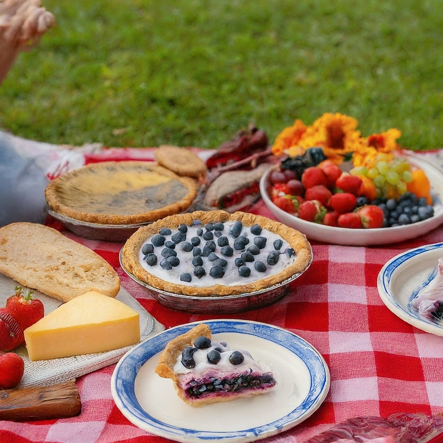 Fresh Blueberry Cream Pie