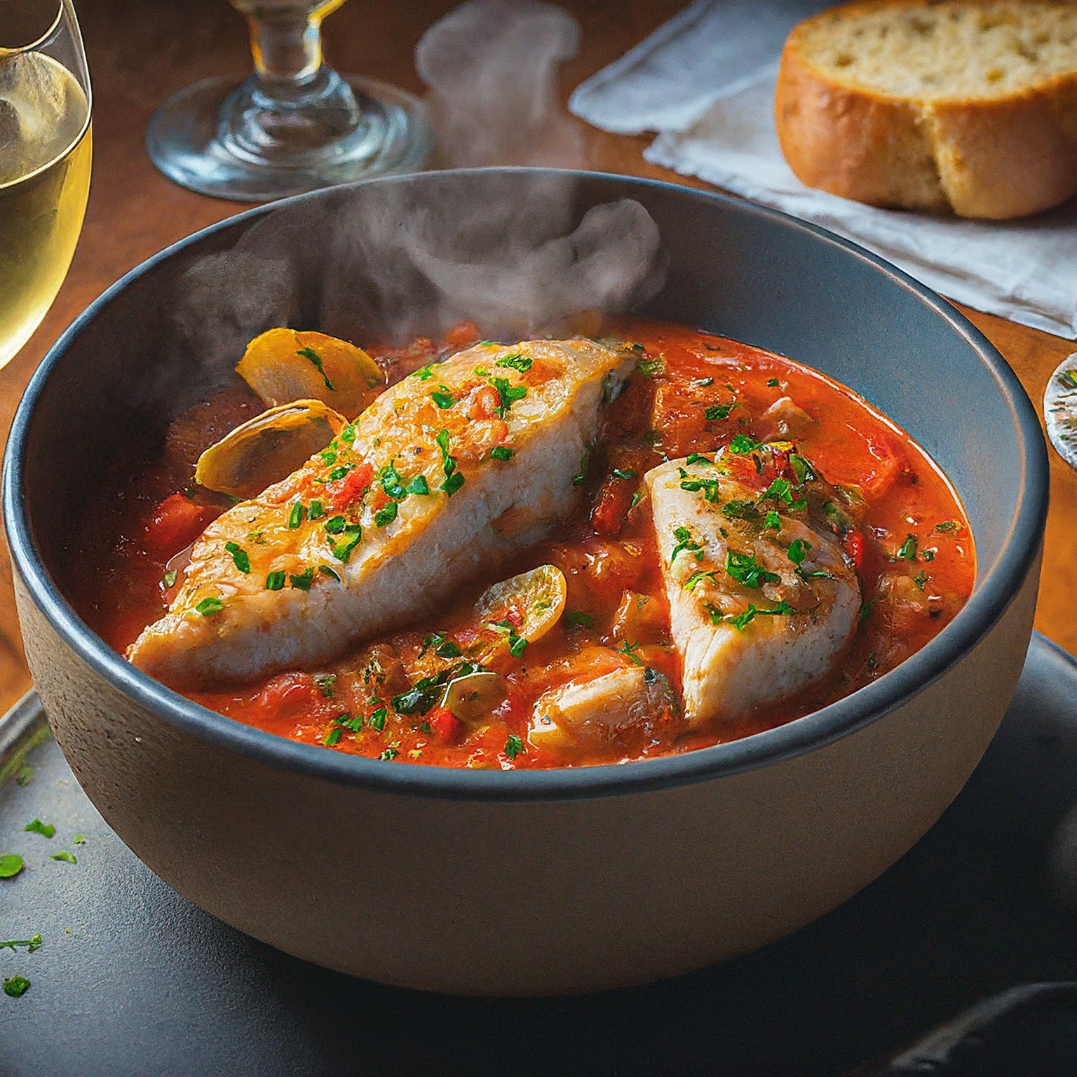 Easy Fish Stew With Mediterranean Flavors