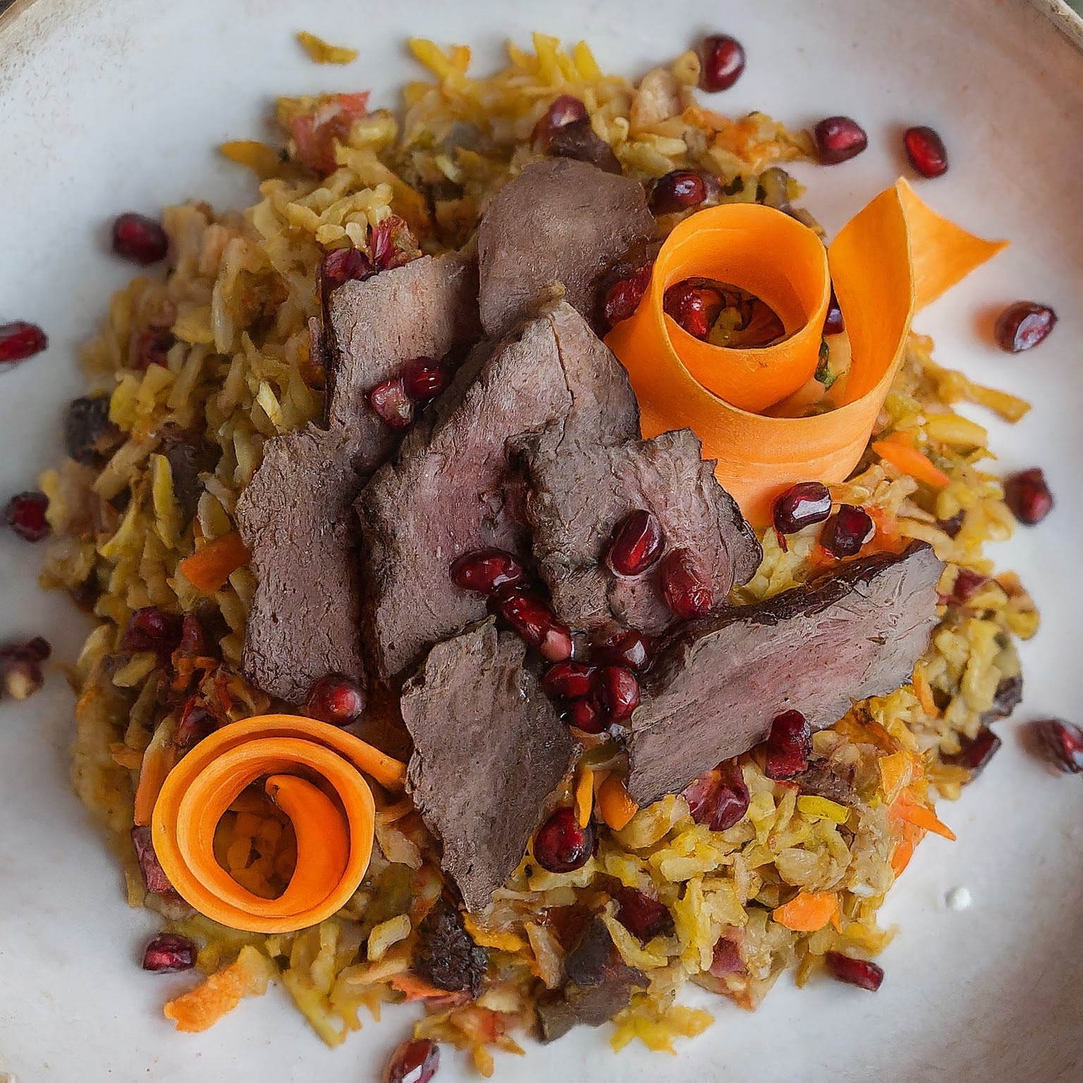 Bukharan Plov With Beef, Carrots and Cumin Seeds