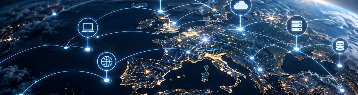 Χάρτης της εξωτερικής επιφάνειας επίθεσης μιας επιχείρησης με domains, public IPs, cloud συστήματα και Internet-facing υπηρεσίες