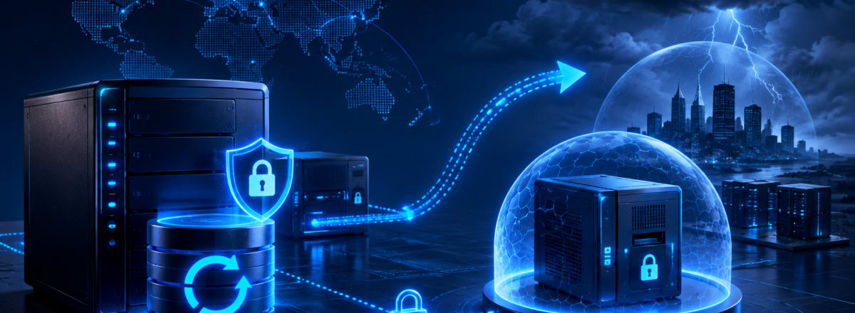 Ψηφιακή απεικόνιση ασφαλούς υποδομής backup με απομονωμένα αντίγραφα και υποδομή disaster recovery