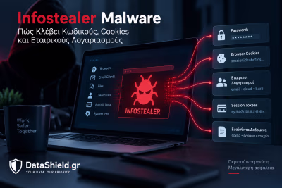 Infostealer malware που κλέβει εταιρικούς κωδικούς, browser cookies και session tokens από υπολογιστή