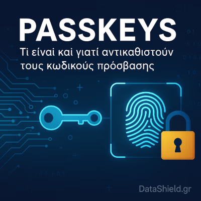 Passkeys: Τι είναι και γιατί αντικαθιστούν τους κωδικούς - DataShield.gr