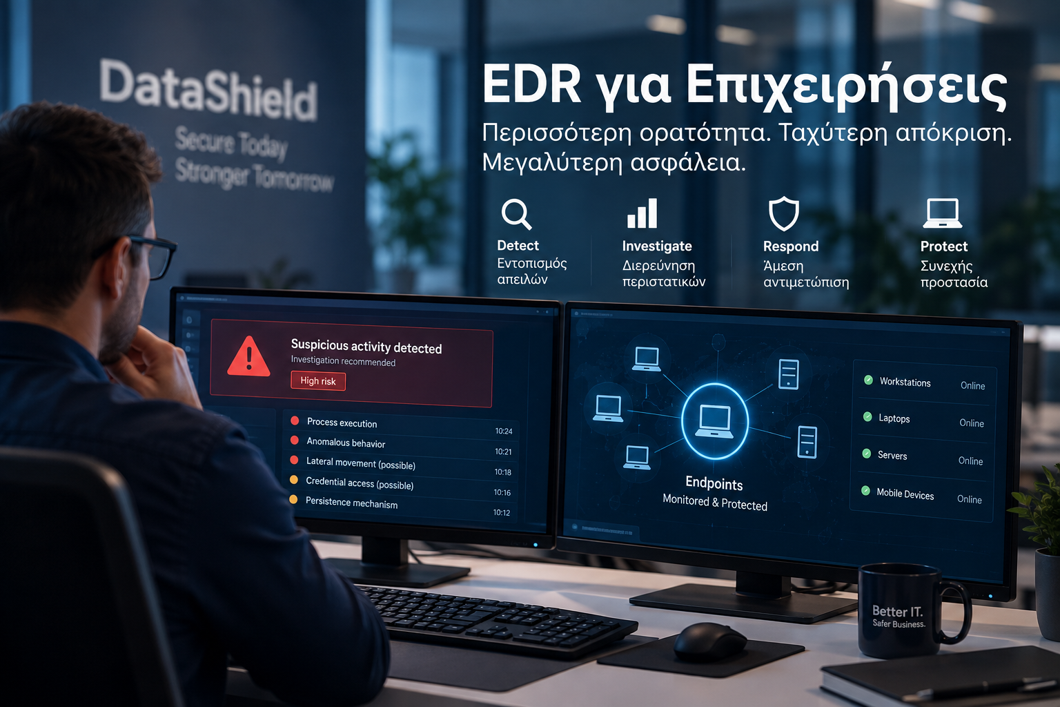 EDR για Επιχειρήσεις: Τι Είναι και Ποια η Διαφορά από το Antivirus