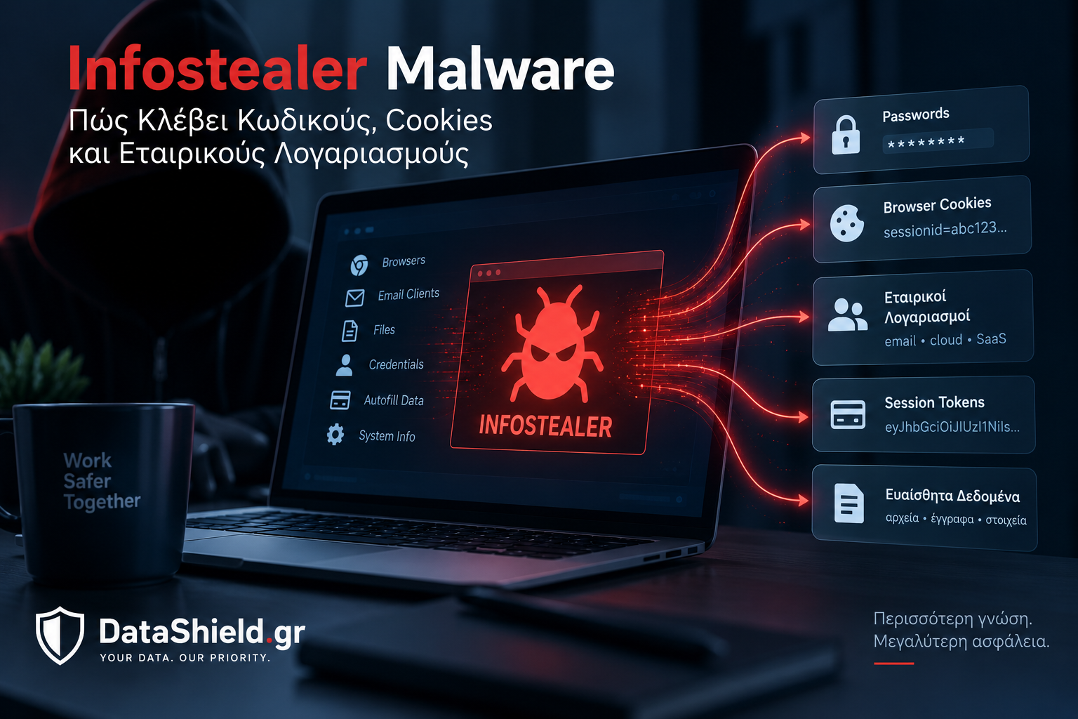 Infostealer Malware: Πώς Κλέβει Κωδικούς, Cookies και Εταιρικούς Λογαριασμούς