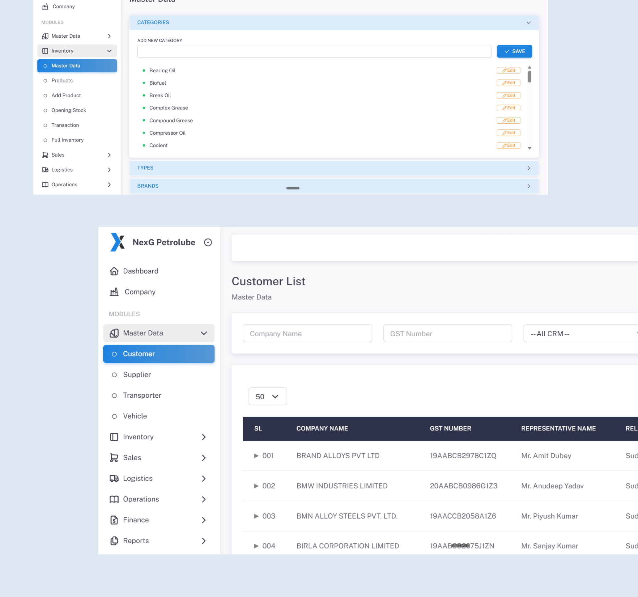 NexG CRM project image 2