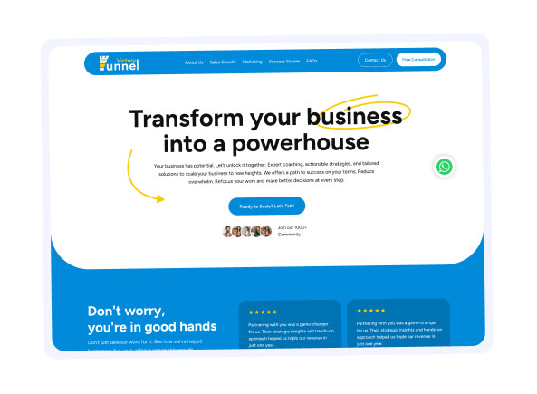 Business transformation website