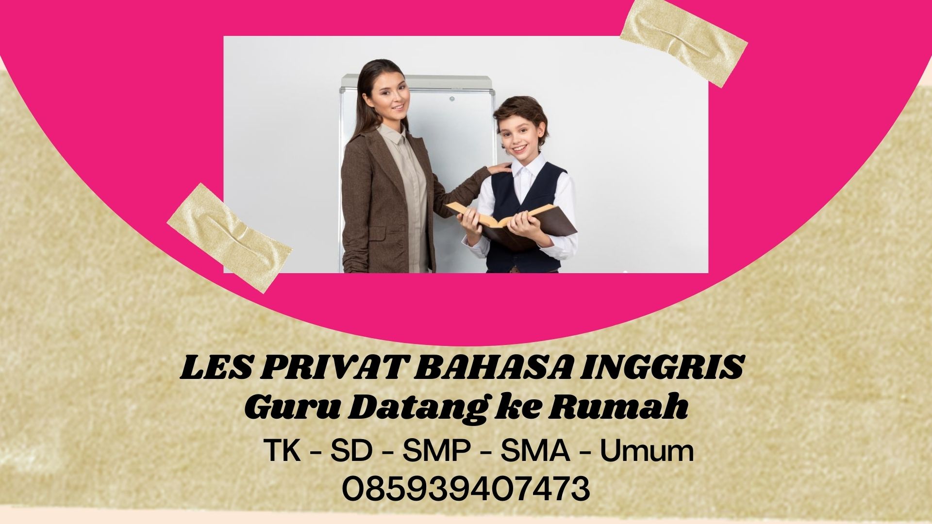 Guru les privat bahasa inggris datang ke rumah di jakarta Tangerang Bogor Depok Bekasi biaya terjangkau
