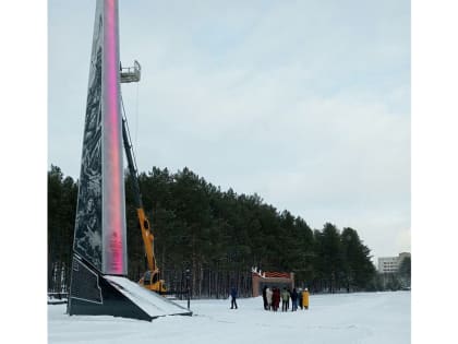 Завершение работ вокруг монумента в Прокопьевске