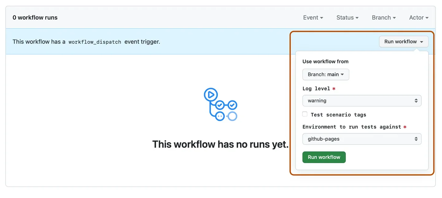 Example of displaying input results from a workflow