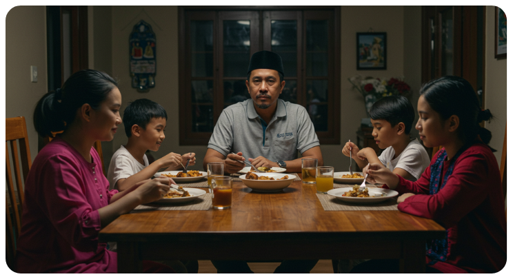 Dompet kosong dan bil menimbun