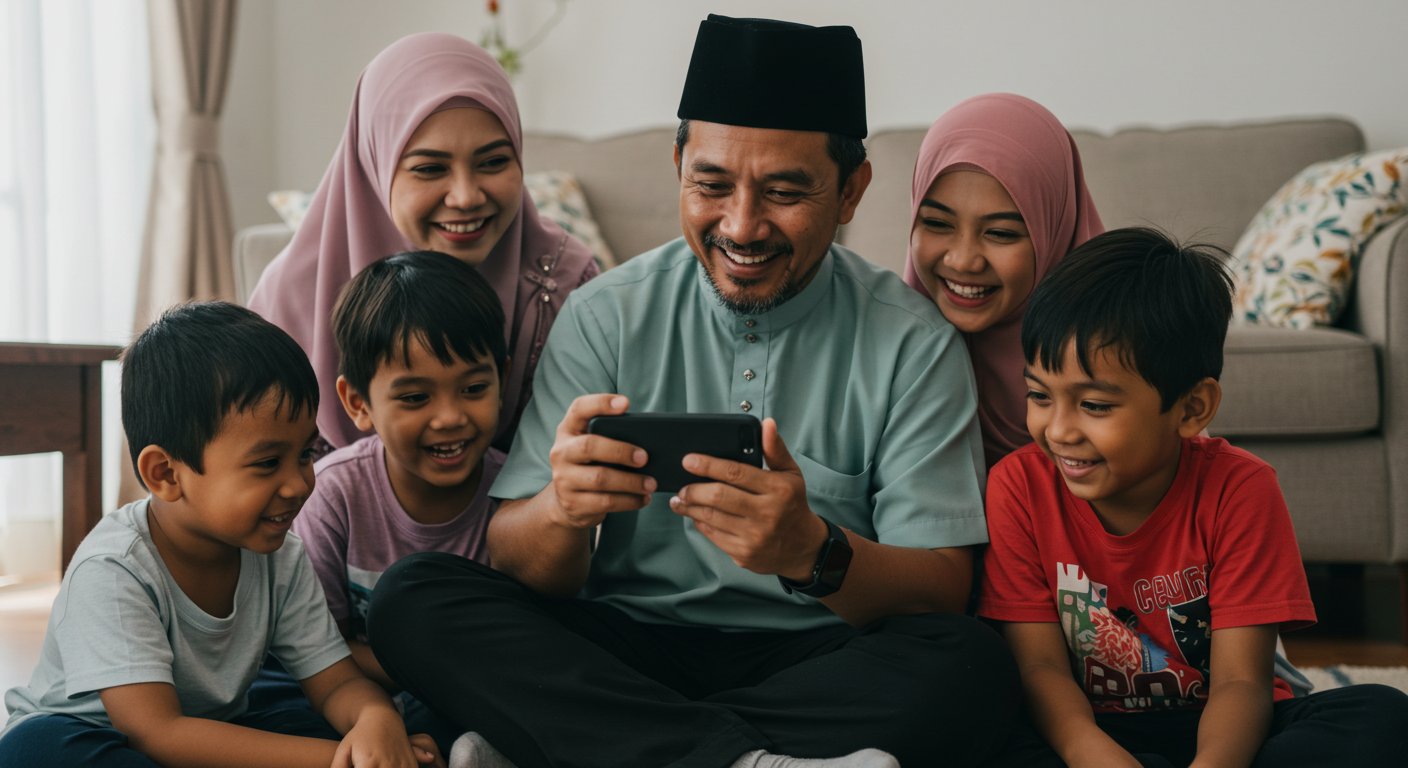 Family Working from Home