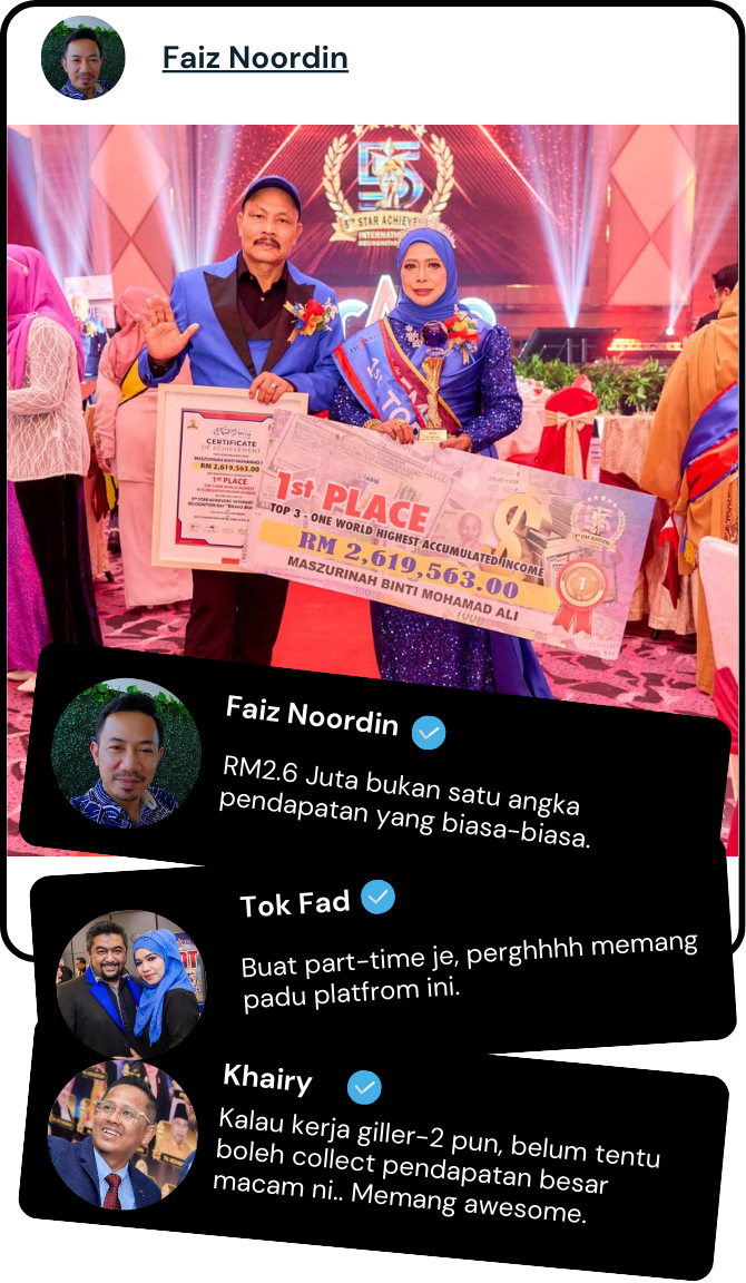 Kak Mas Income RM3 Juta