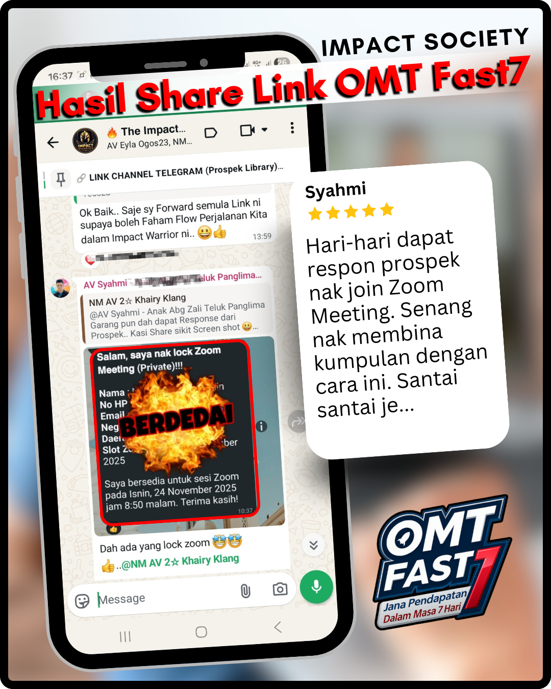 Respon masuk hari-hari