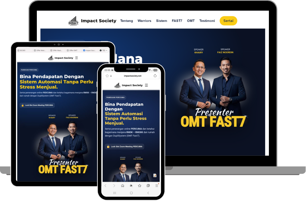 OMT Fast7 Duplicate Funnel – Laptop, Tablet & Phone