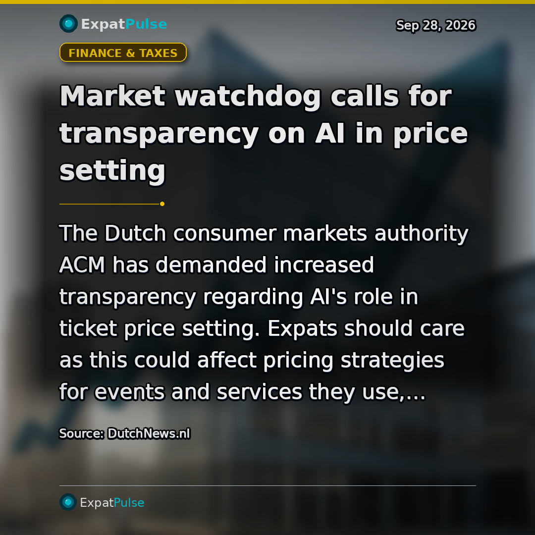 Market watchdog calls for transparency on AI in price setting