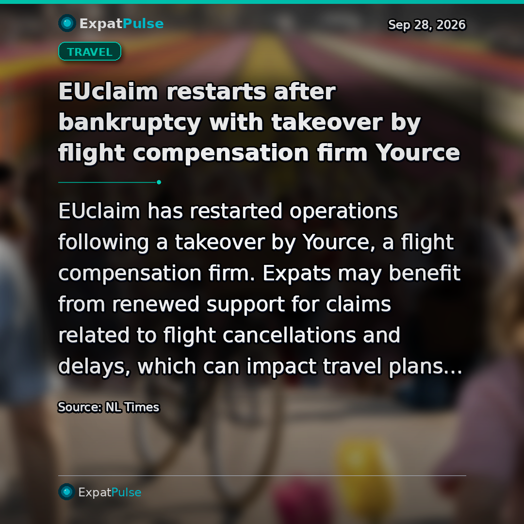 EUclaim restarts after bankruptcy with takeover by flight compensation firm Yource