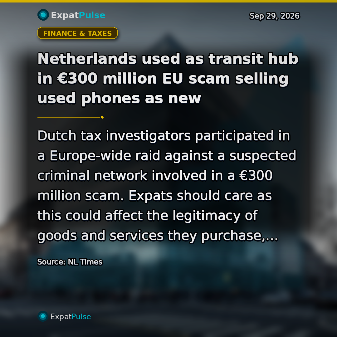 Netherlands used as transit hub in €300 million EU scam selling used phones as new