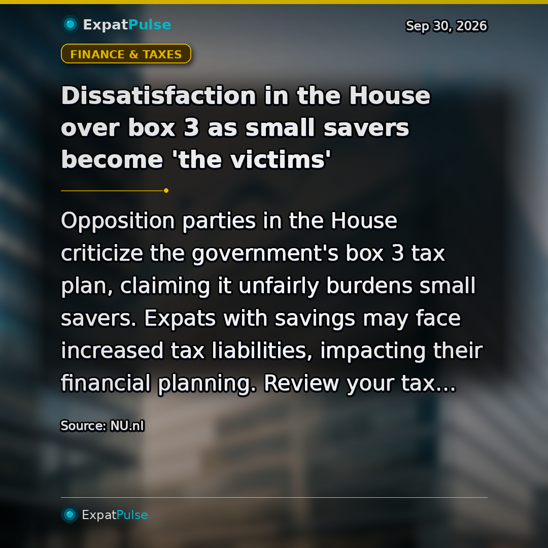 Dissatisfaction in the House over box 3 as small savers become 'the victims'