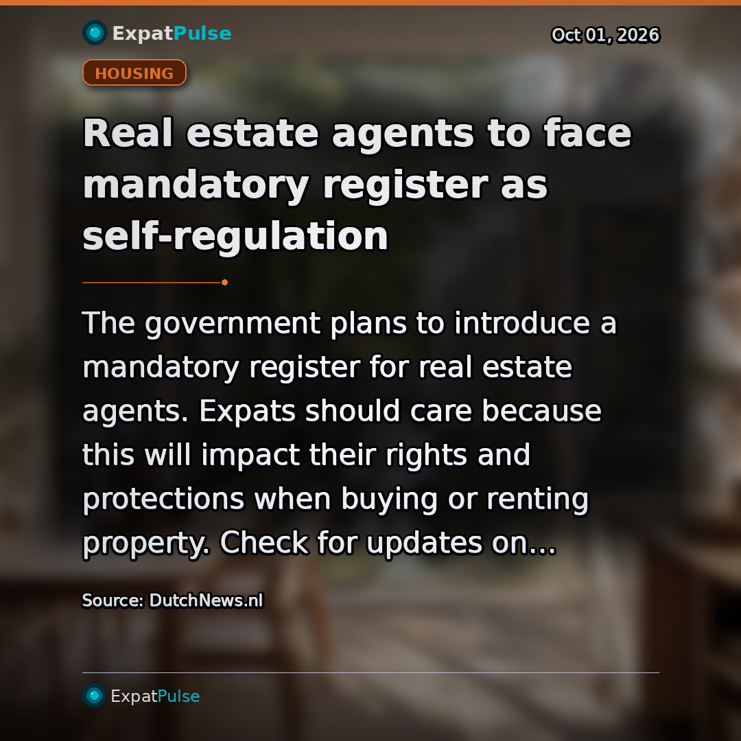 Real estate agents to face mandatory register as self-regulation