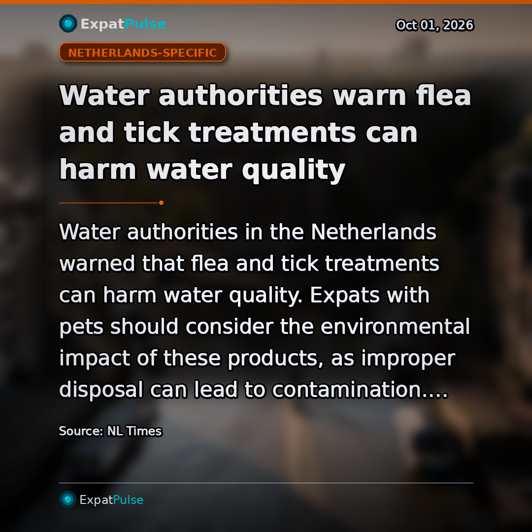 Water authorities warn flea and tick treatments can harm water quality