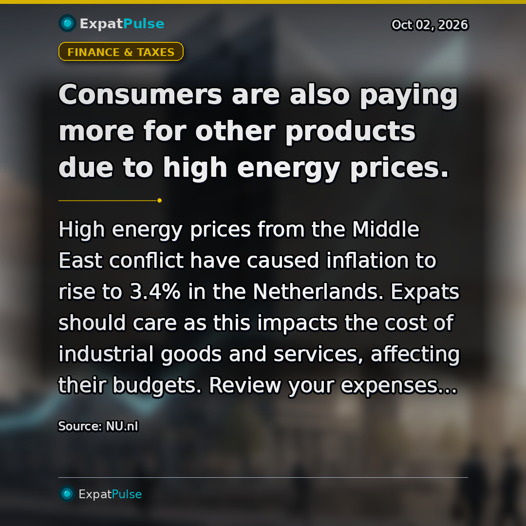 Consumers are also paying more for other products due to high energy prices.