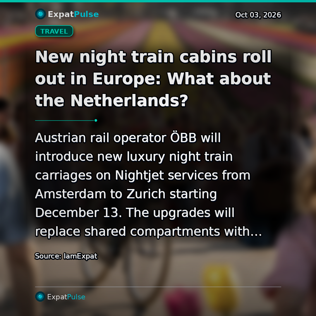 New night train cabins roll out in Europe: What about the Netherlands?