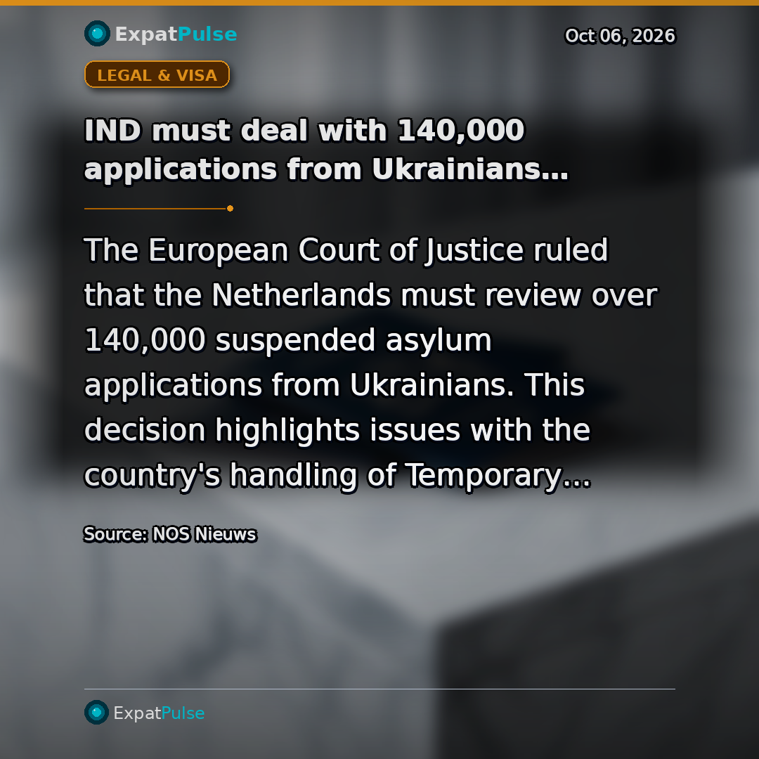 IND must deal with 140,000 applications from Ukrainians, asylum system further under pressure.