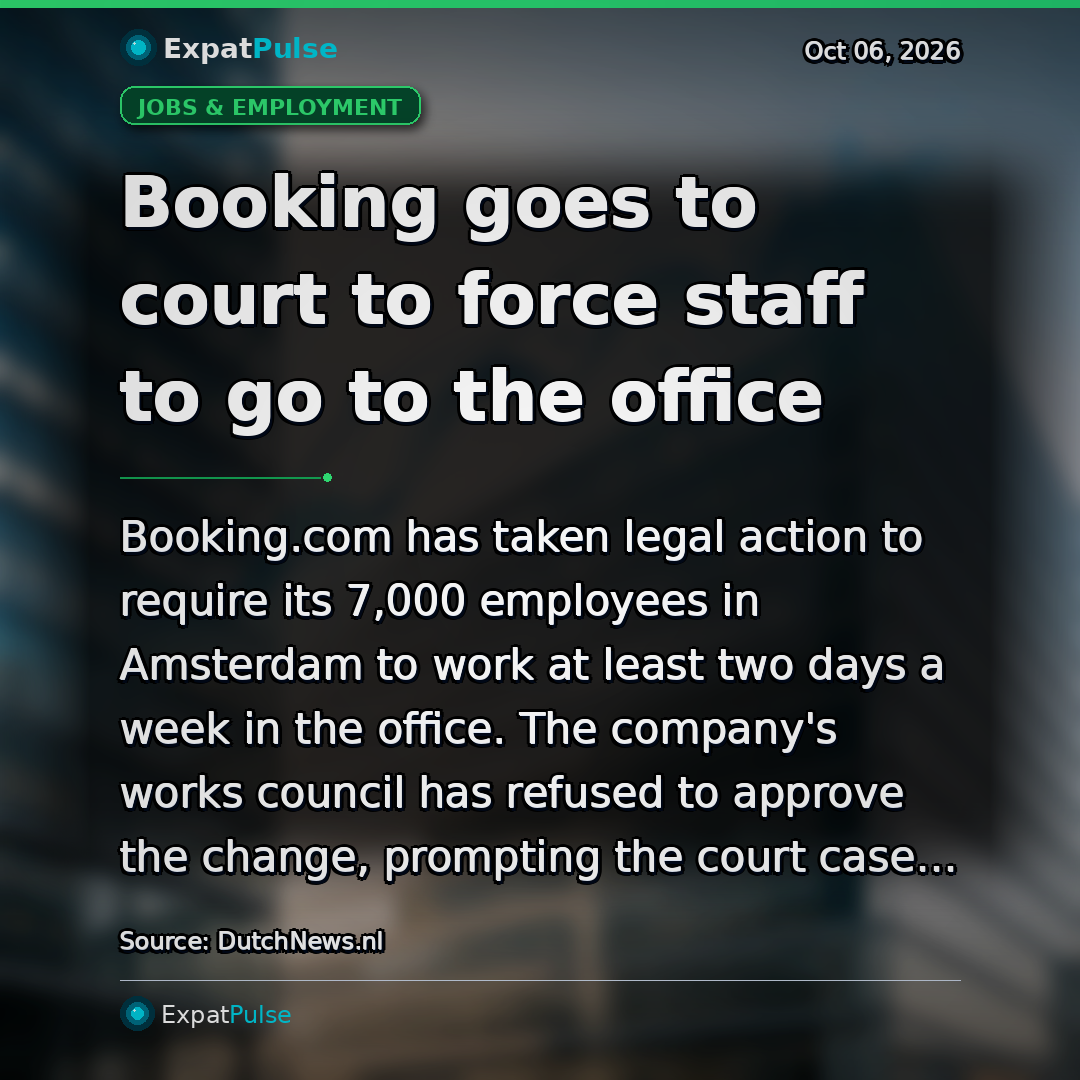 Booking goes to court to force staff to go to the office
