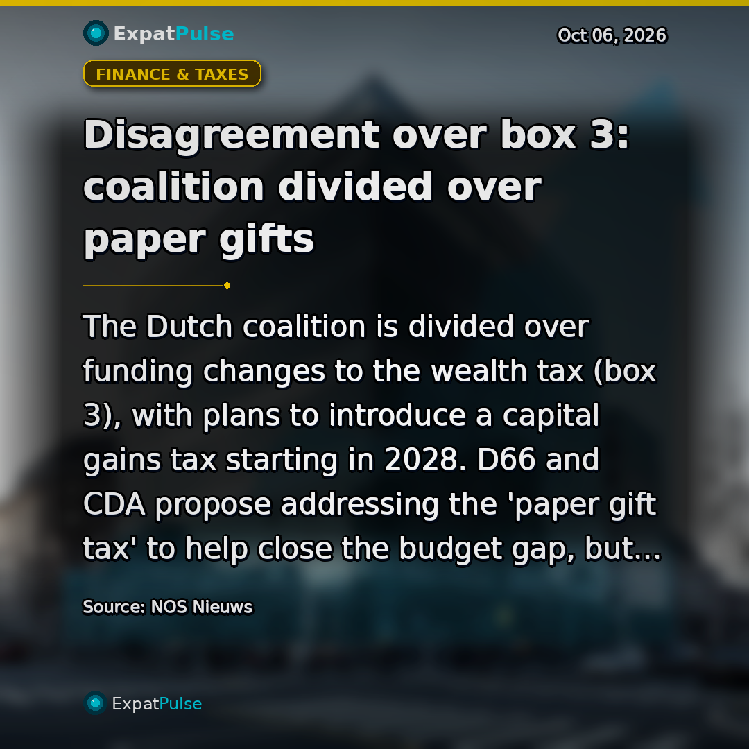 Disagreement over box 3: coalition divided over paper gifts