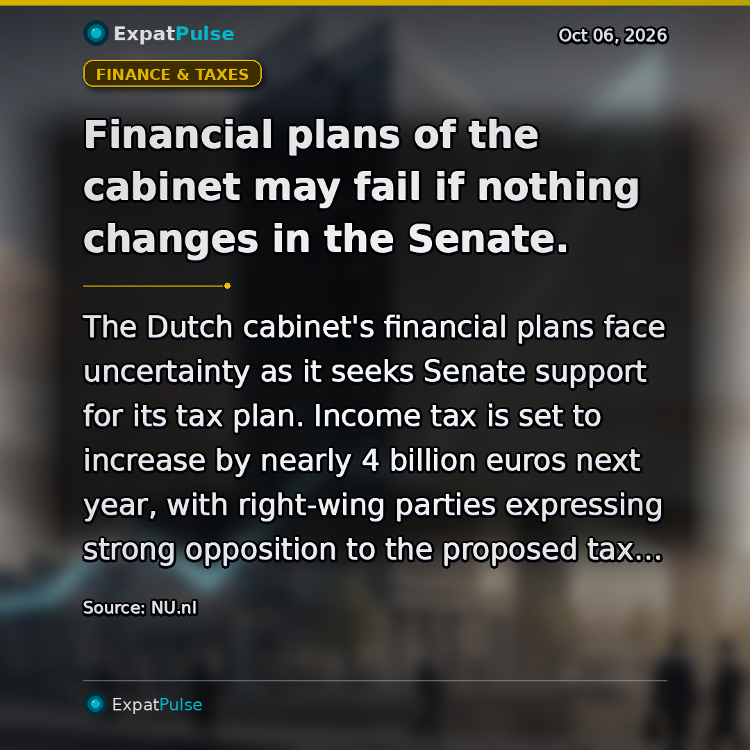 Financial plans of the cabinet may fail if nothing changes in the Senate.