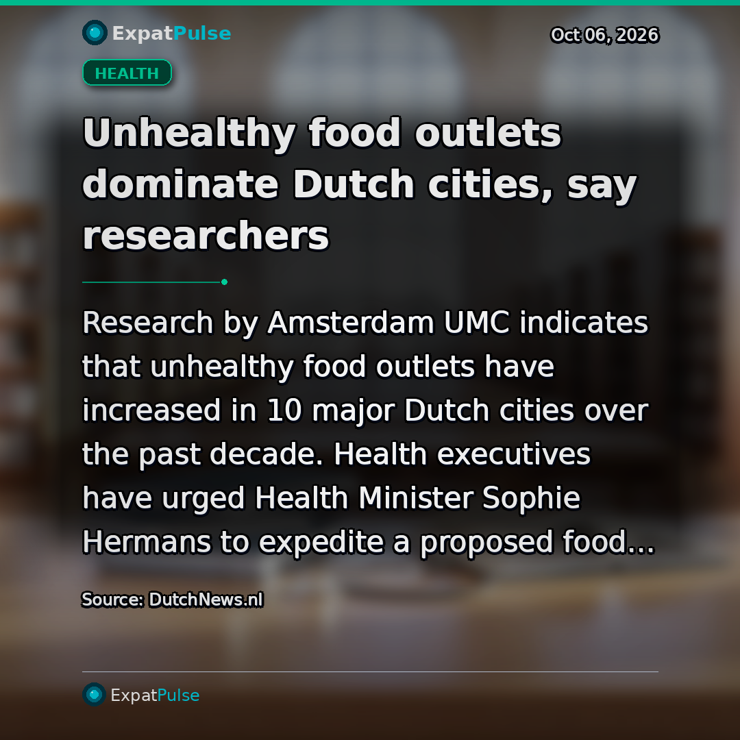 Unhealthy food outlets dominate Dutch cities, say researchers